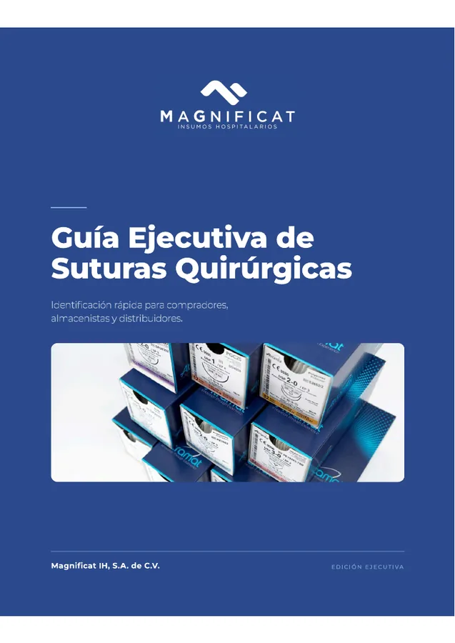 Portada de la Guía Ejecutiva de Suturas Quirúrgicas